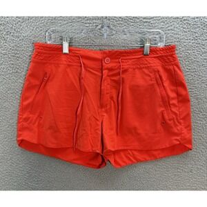 Athleta Board Shorts Womens 12 Orange Hudson Swim Trunks Surfer Skater Beach
